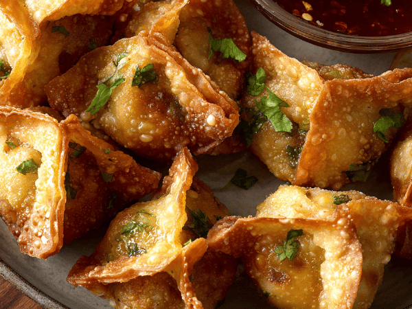 Alp-Won-ton mit Truthahn und Gruyère