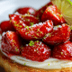 Ahorn-Pavlova mit Blaubeerkompott