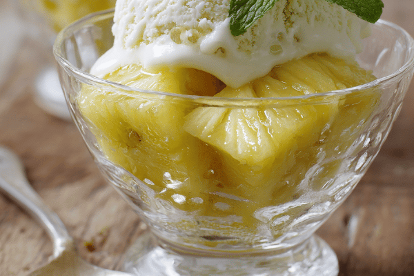 Ananas-Limetten-Vanille Eis