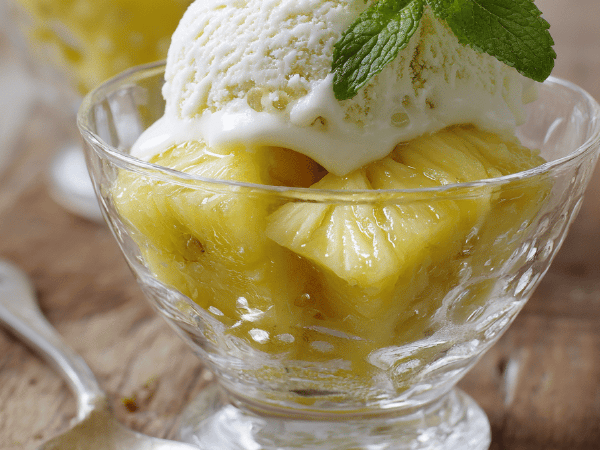 Ananas-Limetten-Vanille Eis