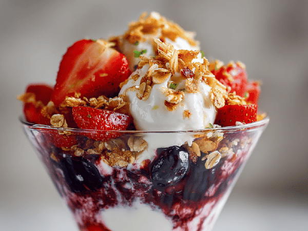 Beeren-Joghurt-Sundae Twist