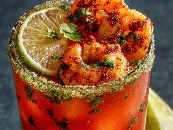 Blutiger Caesar Limette Koriander