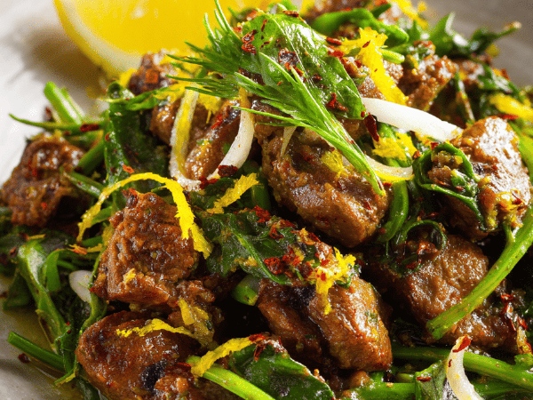 Confierte Entenmägen mit Thymian und Zitrone