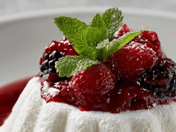 Cremiges Herzdessert