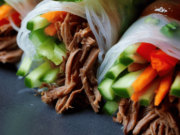 Enten Sommerrollen mit Twist