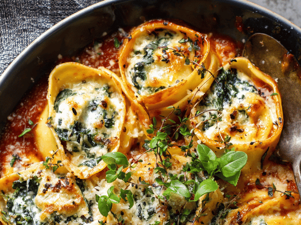 Fazzolettis Ricotta-Spinat Twist