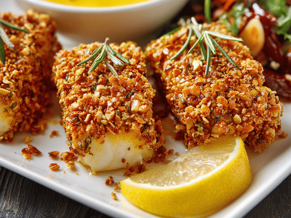 Fischkruste mit Brezeln