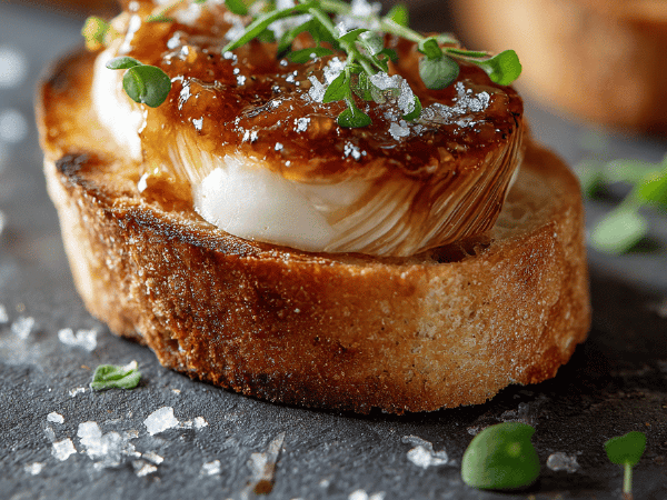 Gänseleber-Aprikosen Häppchen