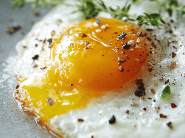 Gebratene Eier Fonduepfanne