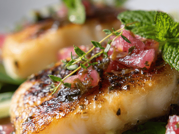 Gebratener Tilapia mit Grapefruit-Vinaigrette