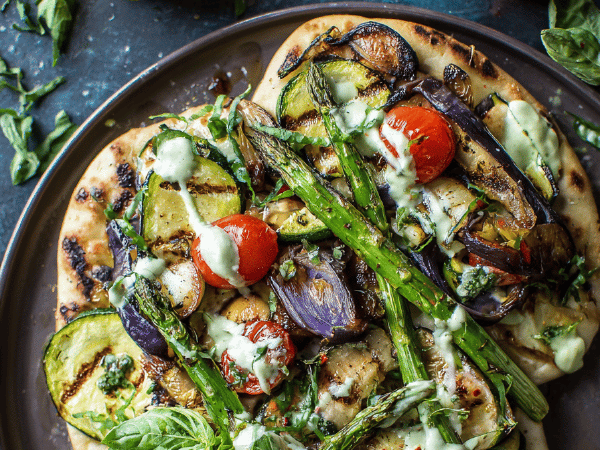 Gemüsenaans mit Zitronen-Kräuter-Mayonnaise