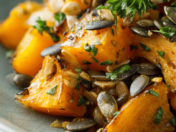 Geröstete Kürbis-Koriander-Suppe