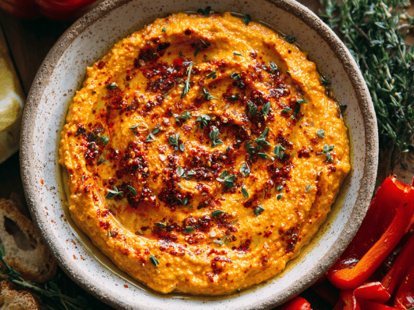 Geröstete Paprika Tartinade