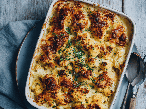 Gratin Blumenkohl Dinkel