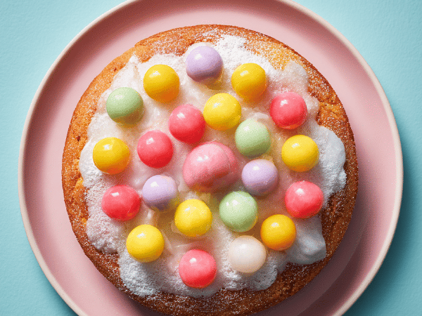 Gummi-Bällchen Kuchen