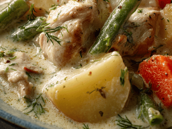 Hähnchen-Gemüse-Frikassee