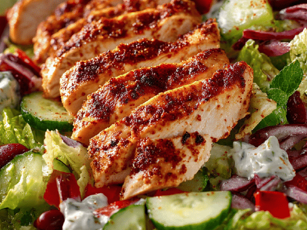 Hähnchen-Salat-Taco