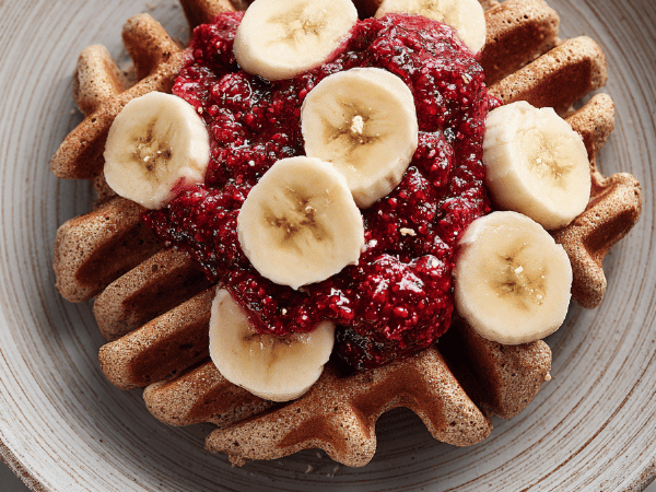 Hafer-Mandel Waffeln twist