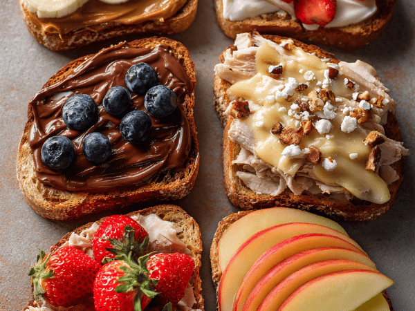Herzhafte und süße Tartines
