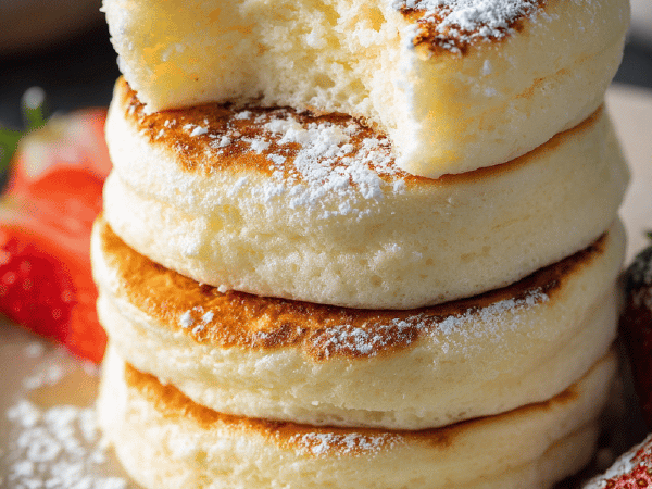 Japanische Soufflé-Pfannkuchen abgewandelt