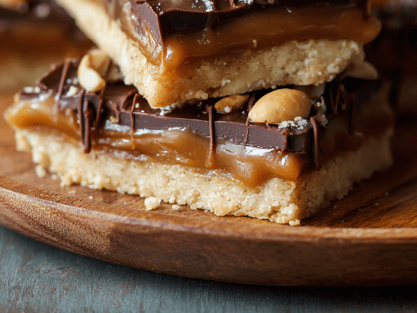 Karamell-Erdnussriegel