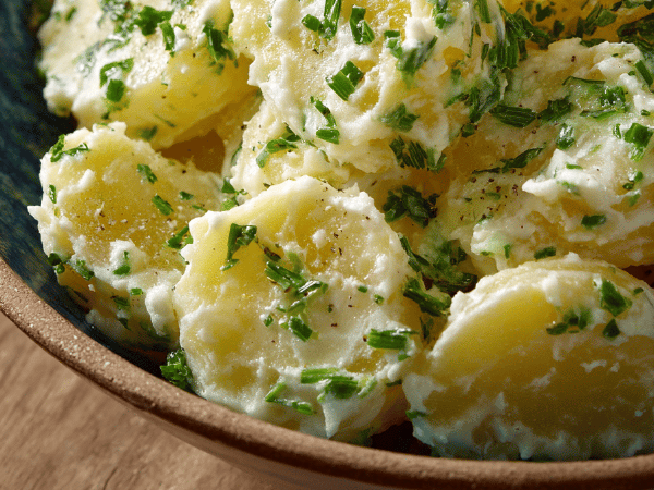 Kartoffelpüree mit Buttermilch und Dill