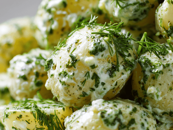 Kartoffelsalat mit Kräutervinaigrette