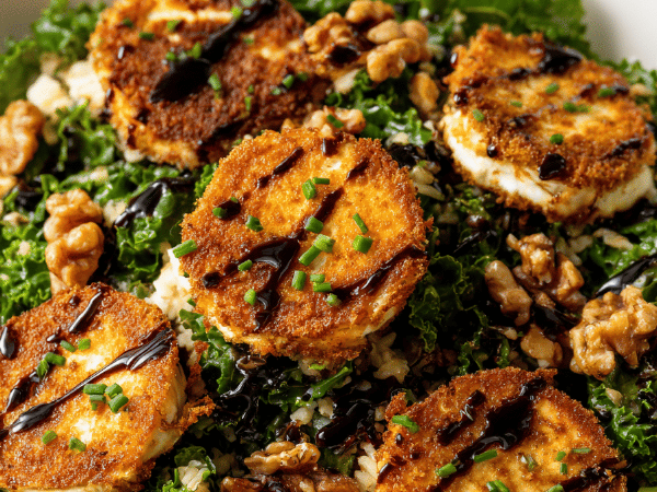 Knuspriger Ziegenkäse-Salat