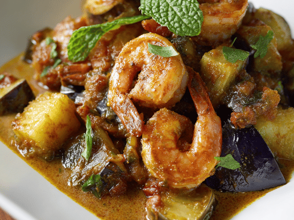 Kokos-Curry-Garnelen