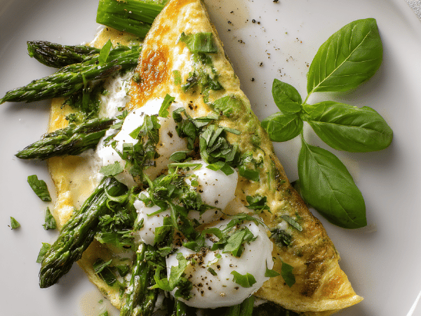 Kräuter-Spargel-Omelette