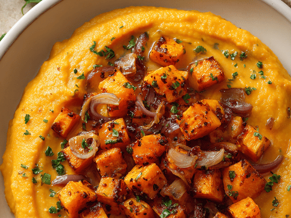 Kürbispüree mit Süßkartoffel