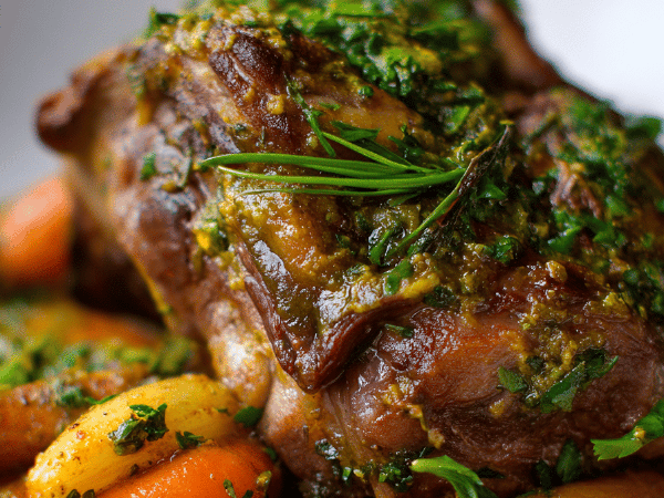 Lammhaxe Dijon-Kruste