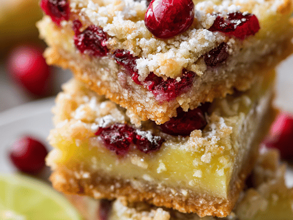 Limetten-Cranberry Riegel