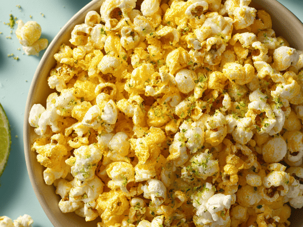 Limettenpfeffer Popcorn vegan