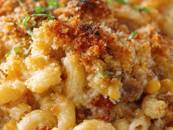 Maccheroni mit Chorizo und Mais