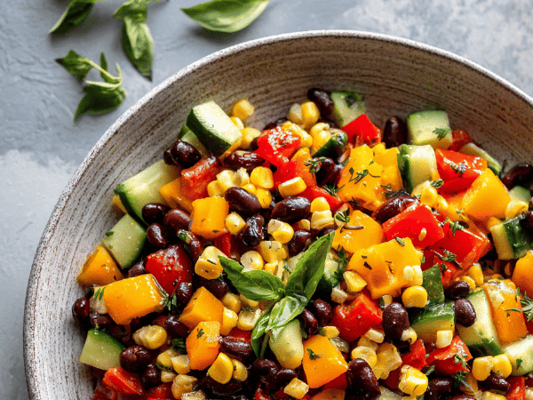 Mais-Bohnen-Salat Variation