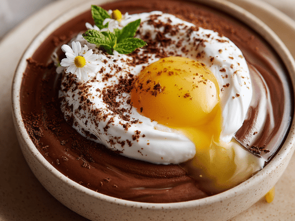 Milchschokoladenmousse mit Twist