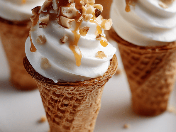 Mini-Karamellcornets