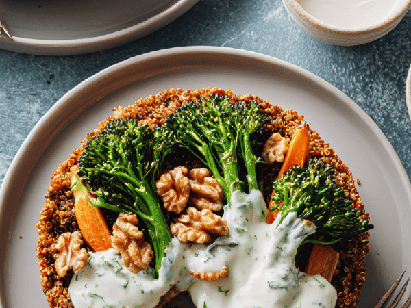 Quinoa-Süßkartoffel-Tarte vegetarisch