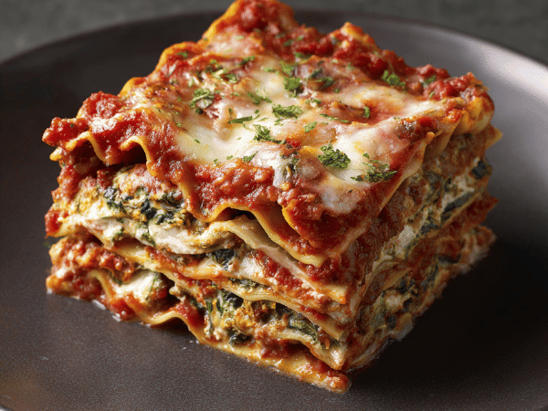 Ricotta-Spinat-Lasagne