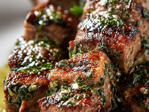 Schweine-Rindspieße mit Kräutersalz