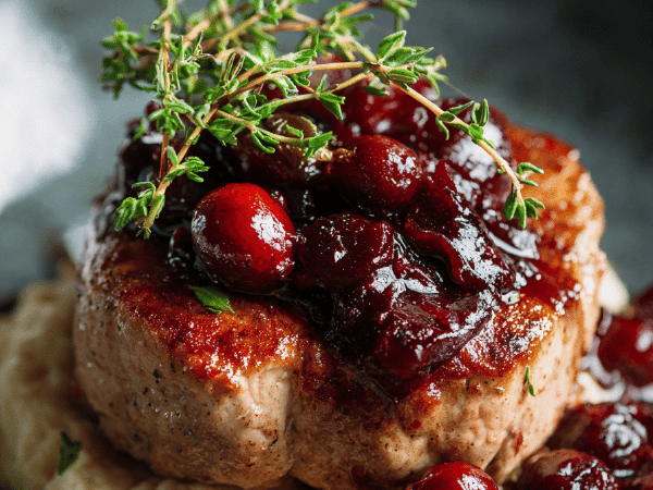 Schweinemedaillons mit Kirsch-Gewürzsauce