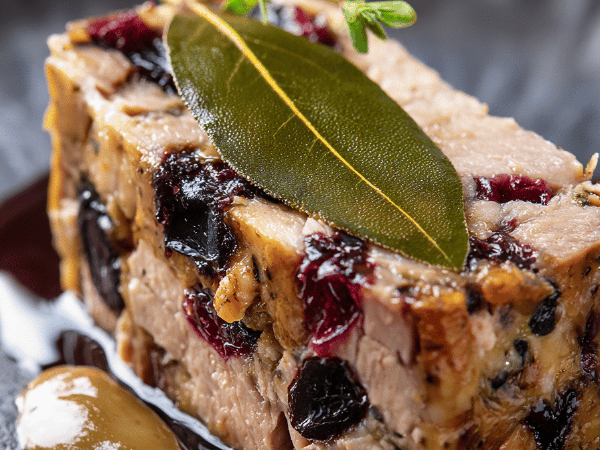Schweineterrine mit Cassis