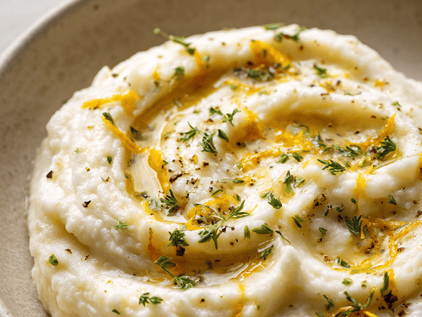 Sellerie-Kartoffel-Püree mit Pastinake