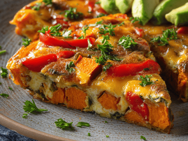 Süßkartoffel-Paprika-Frittata