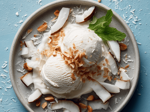 Vanille-Eiscreme ohne Eismaschine