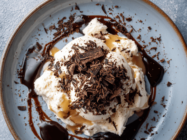 Vanille-Kaffee-Creme Dessert