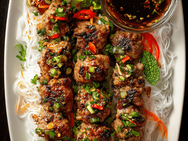 Vietnamesische Schweinebrochettes