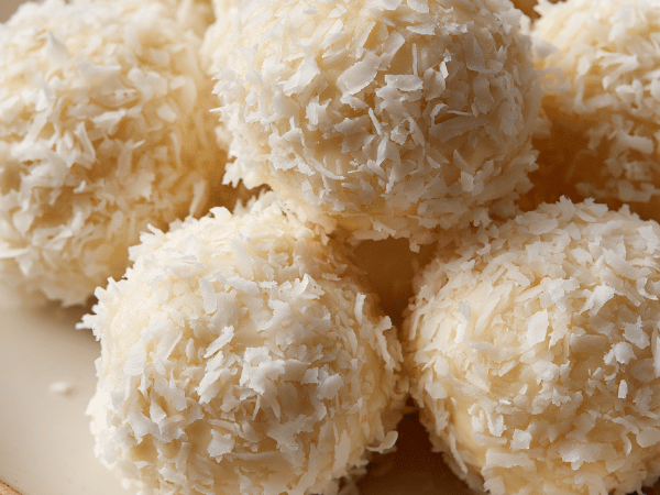 Weiße Schoko-Kokos Trüffel