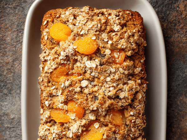 Kraftvolles Weizenkleiebrot mit Aprikosen